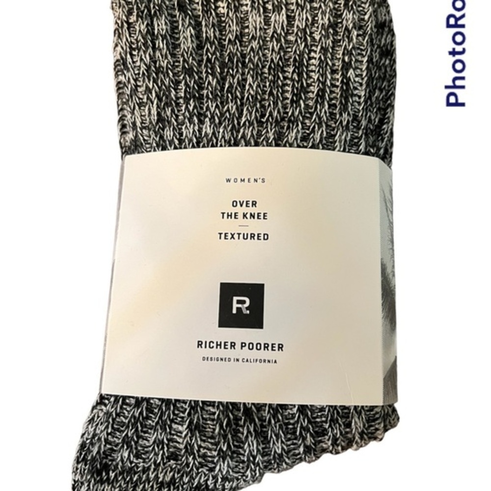 $10 Throwback Thursday!! Richer Poorer Ladies Over the Knee Grey Textured Socks